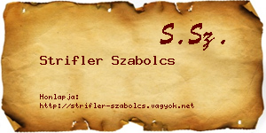 Strifler Szabolcs névjegykártya